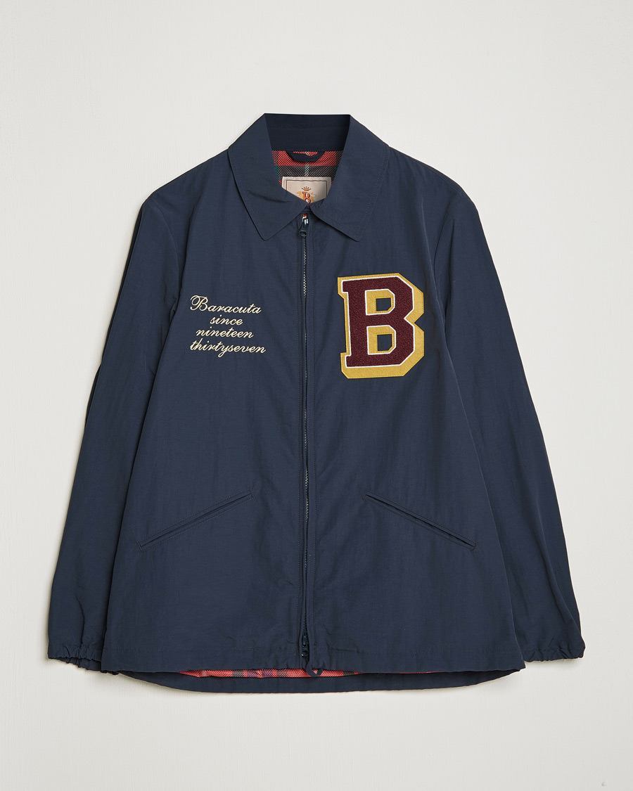 Homme | Manteaux Et Vestes | Baracuta | Nylon Coach Jacket Navy