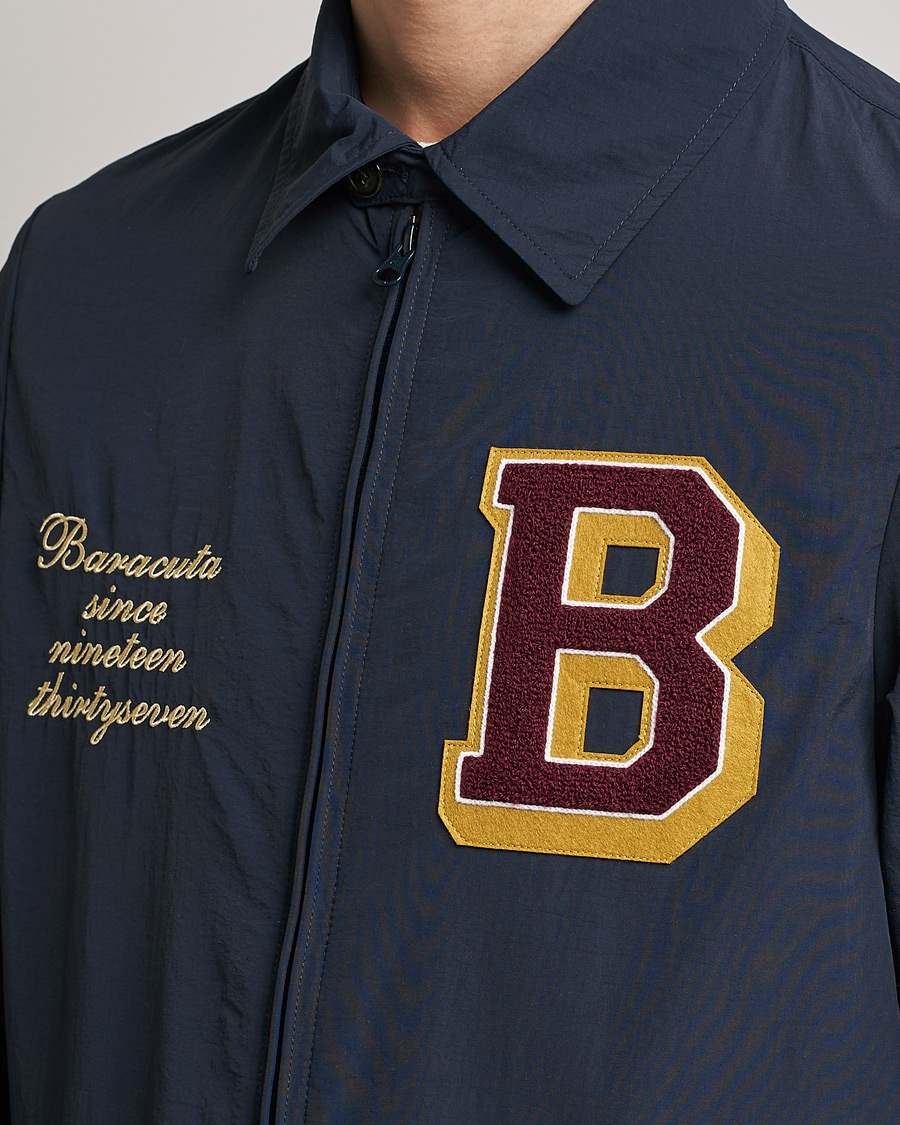 Homme | Manteaux Et Vestes | Baracuta | Nylon Coach Jacket Navy