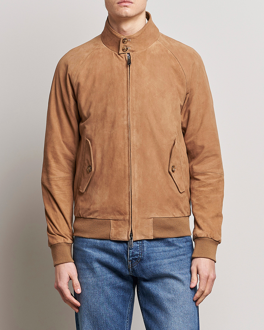 Homme | Manteaux Et Vestes | Baracuta | G9 Suede Jacket Tobacco