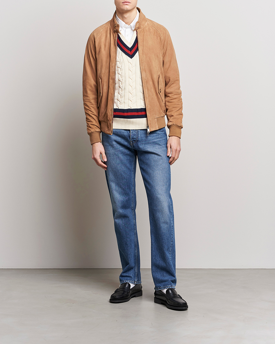 Homme | Manteaux Et Vestes | Baracuta | G9 Suede Jacket Tobacco