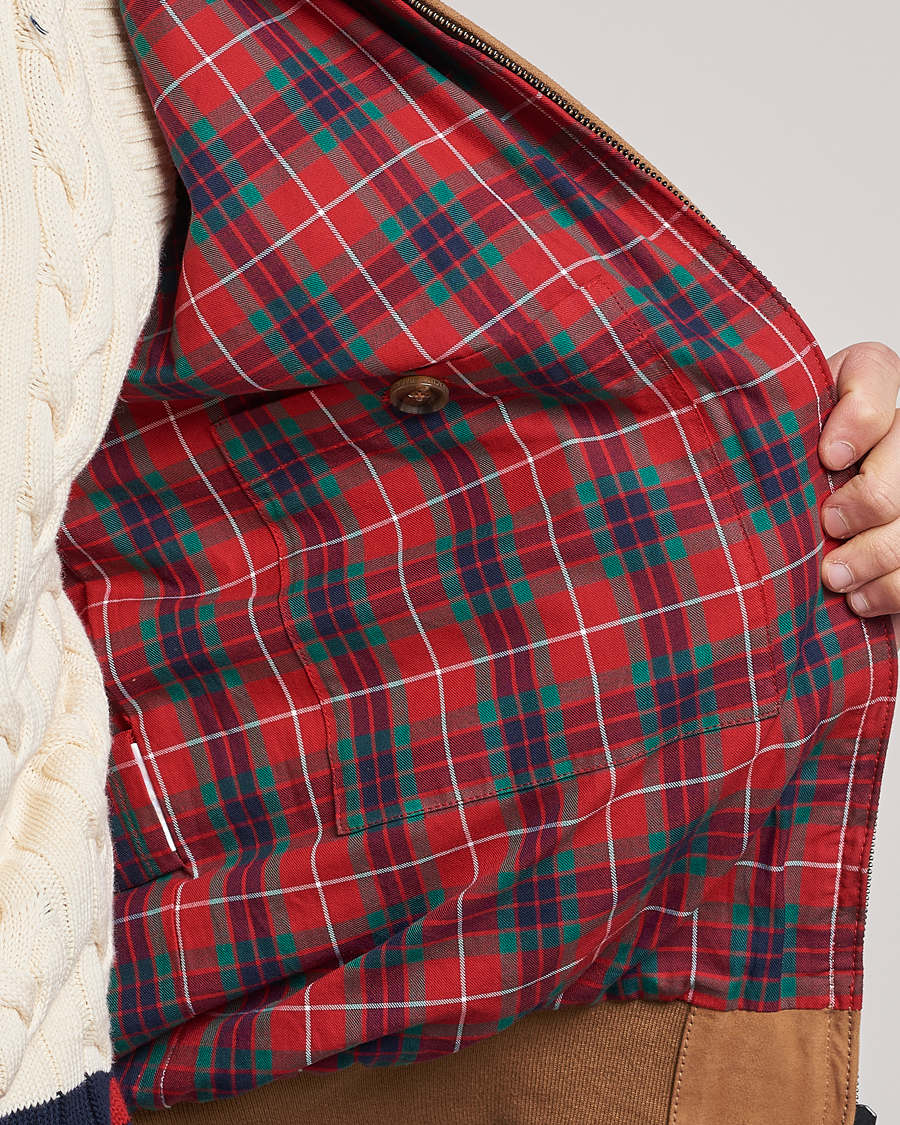 Homme | Manteaux Et Vestes | Baracuta | G9 Suede Jacket Tobacco