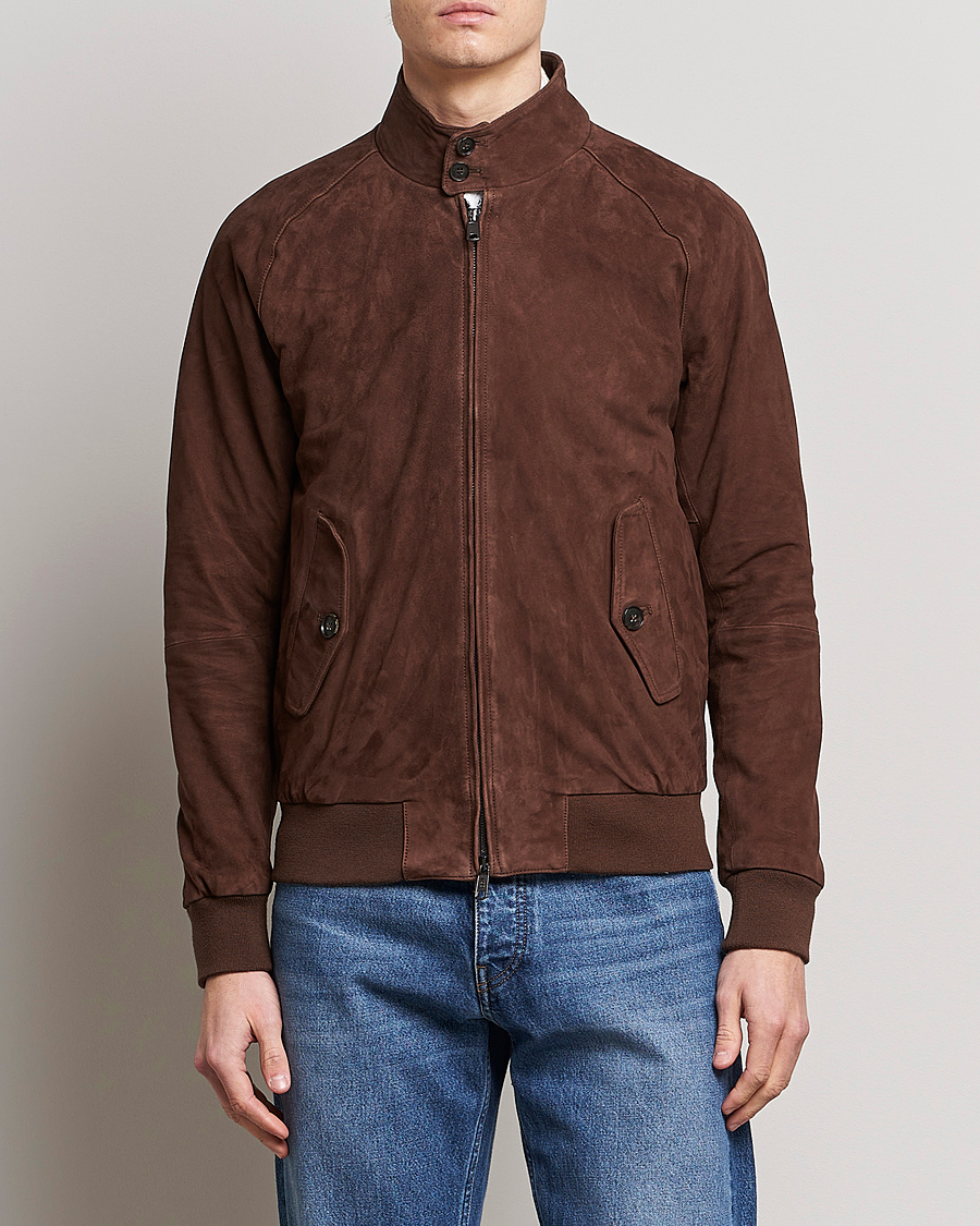Homme | Manteaux Et Vestes | Baracuta | G9 Suede Jacket Chocolate