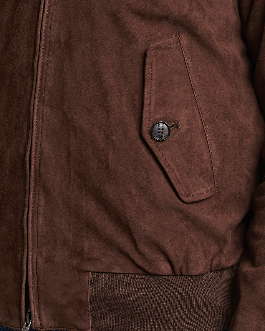 Homme | Manteaux Et Vestes | Baracuta | G9 Suede Jacket Chocolate
