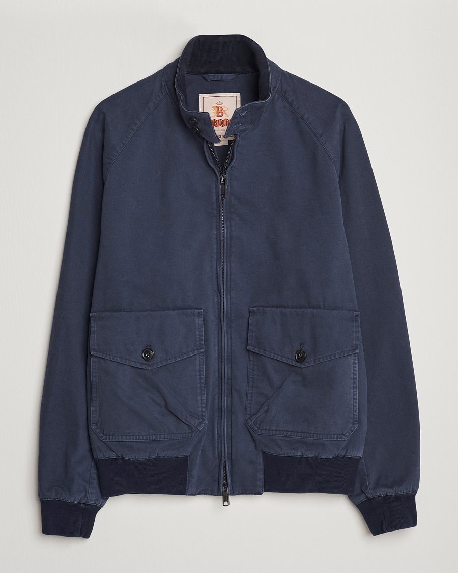 Homme | Manteaux Et Vestes | Baracuta | Authentic Fit Pocket G9 Gabardine Jacket Navy