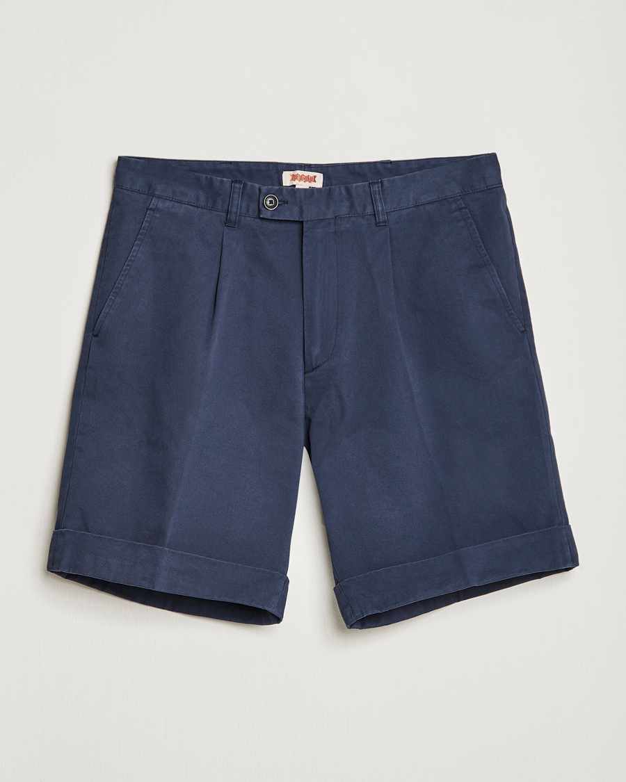 Homme | Shorts | Baracuta | Gabardine Chino Shorts Navy