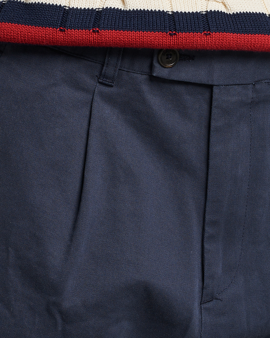 Homme | Shorts | Baracuta | Gabardine Chino Shorts Navy