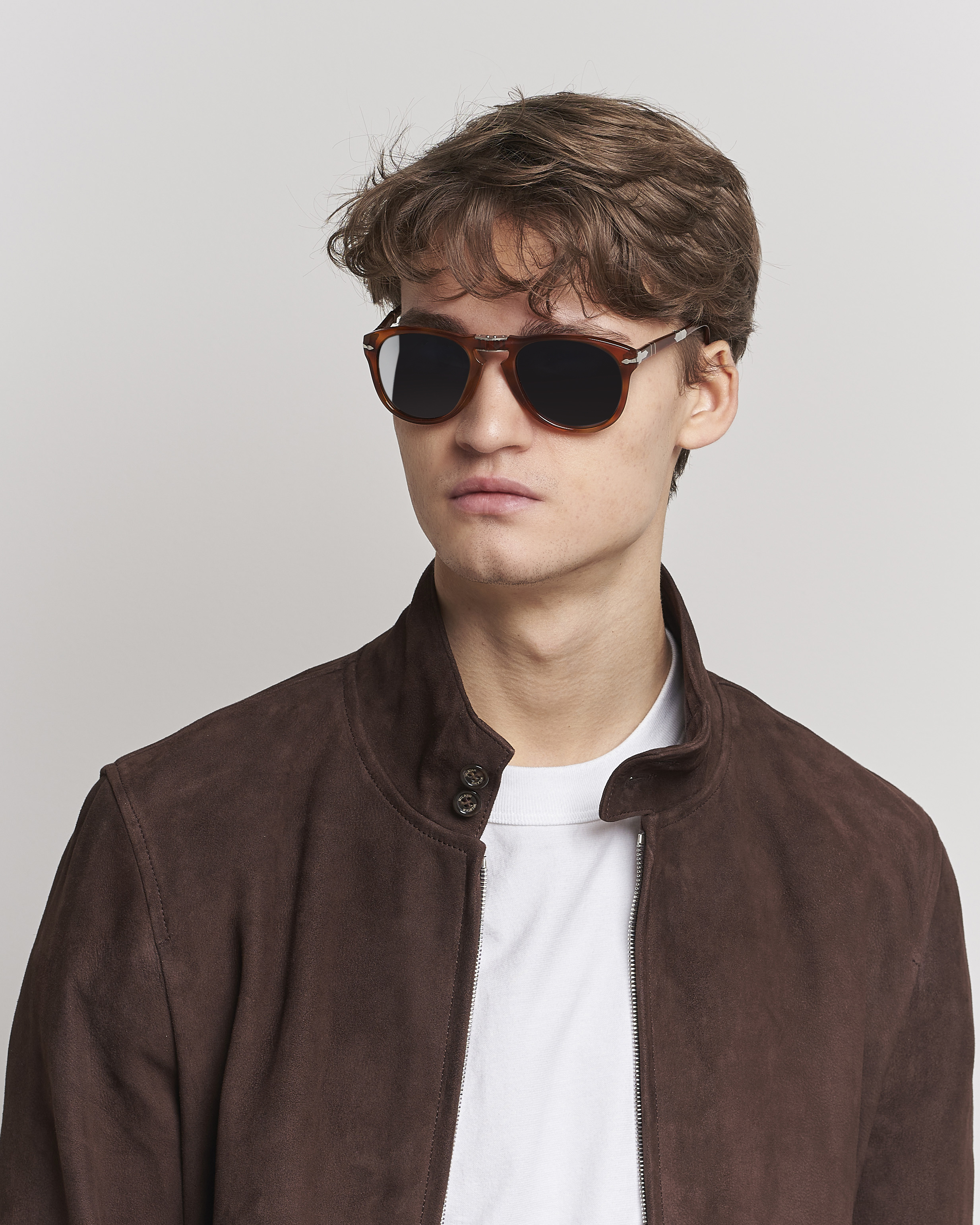 Homme | Persol 0PO0714 Steve McQueen Sunglasses Light Havana | Persol | 0PO0714 Steve McQueen Sunglasses Light Havana
