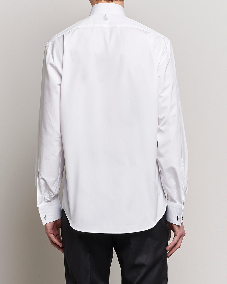Homme | Chemises | Stenströms | Fitted Body Stand Up Collar Evening Shirt White