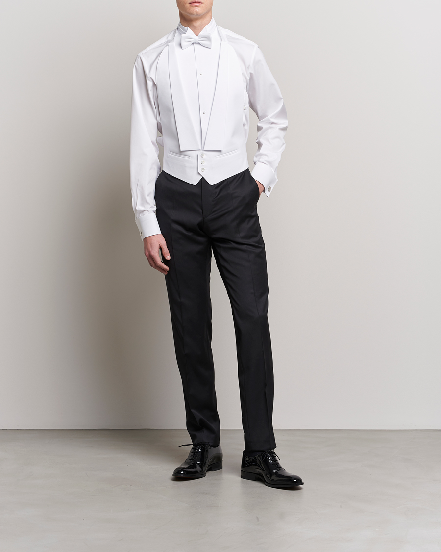 Homme | Cravate Noire | Stenströms | Evening Waistcoat White