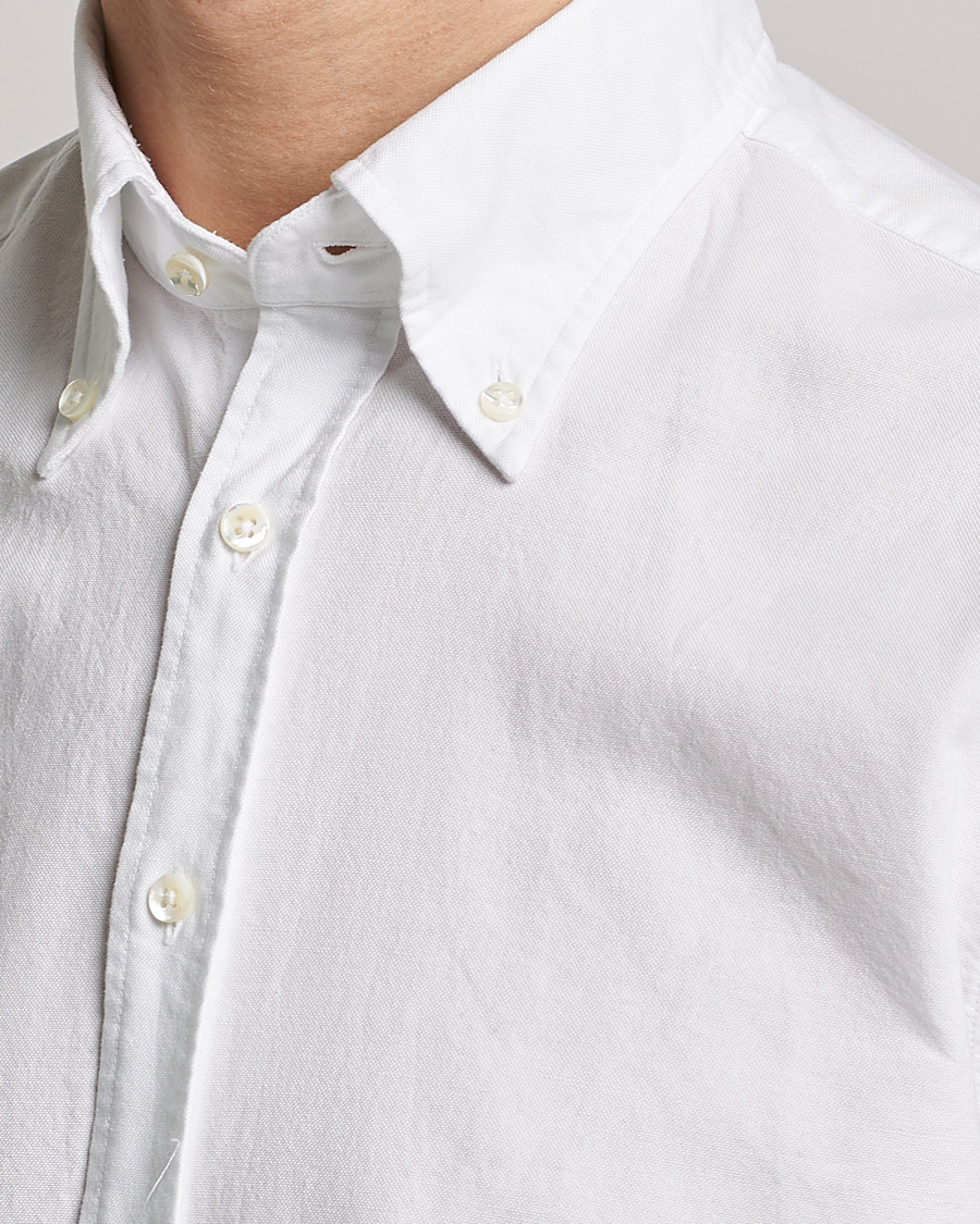 Homme | Chemises | Stenströms | Fitted Body Oxford Shirt White