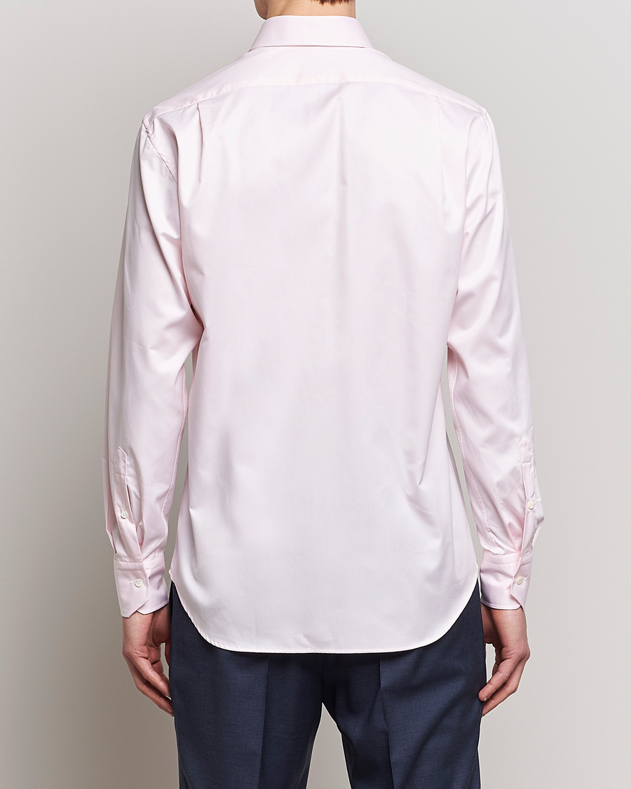Homme | Chemises | Stenströms | Fitted Body Cut Away Shirt Pink