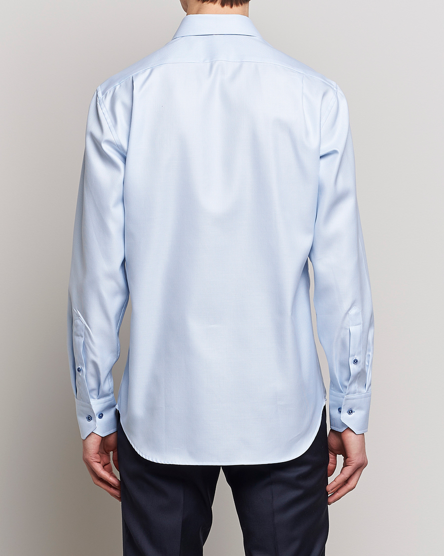 Homme | Chemises | Stenströms | Fitted Body Contrast Shirt Light Blue