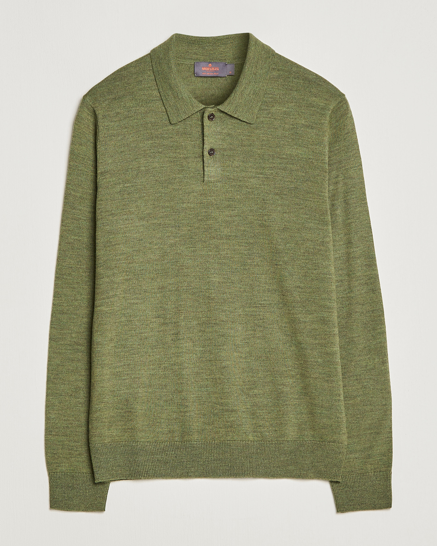 Homme | Pulls Et Tricots | Morris | Merino Knitted Polo Olive
