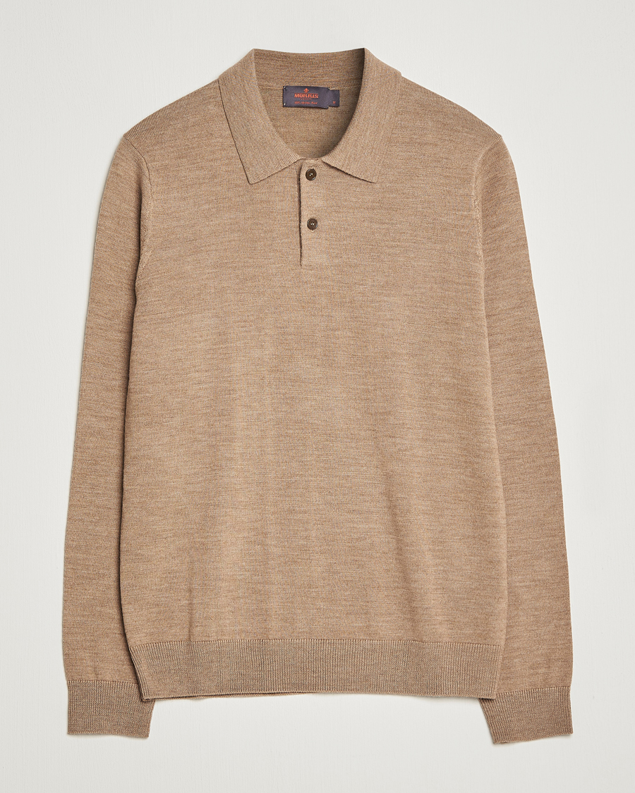Homme | Pulls Et Tricots | Morris | Merino Knitted Polo Khaki