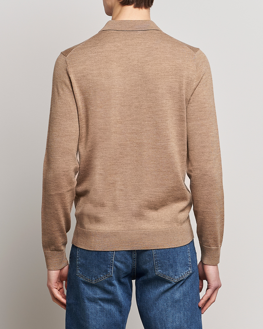 Homme | Pulls Et Tricots | Morris | Merino Knitted Polo Khaki