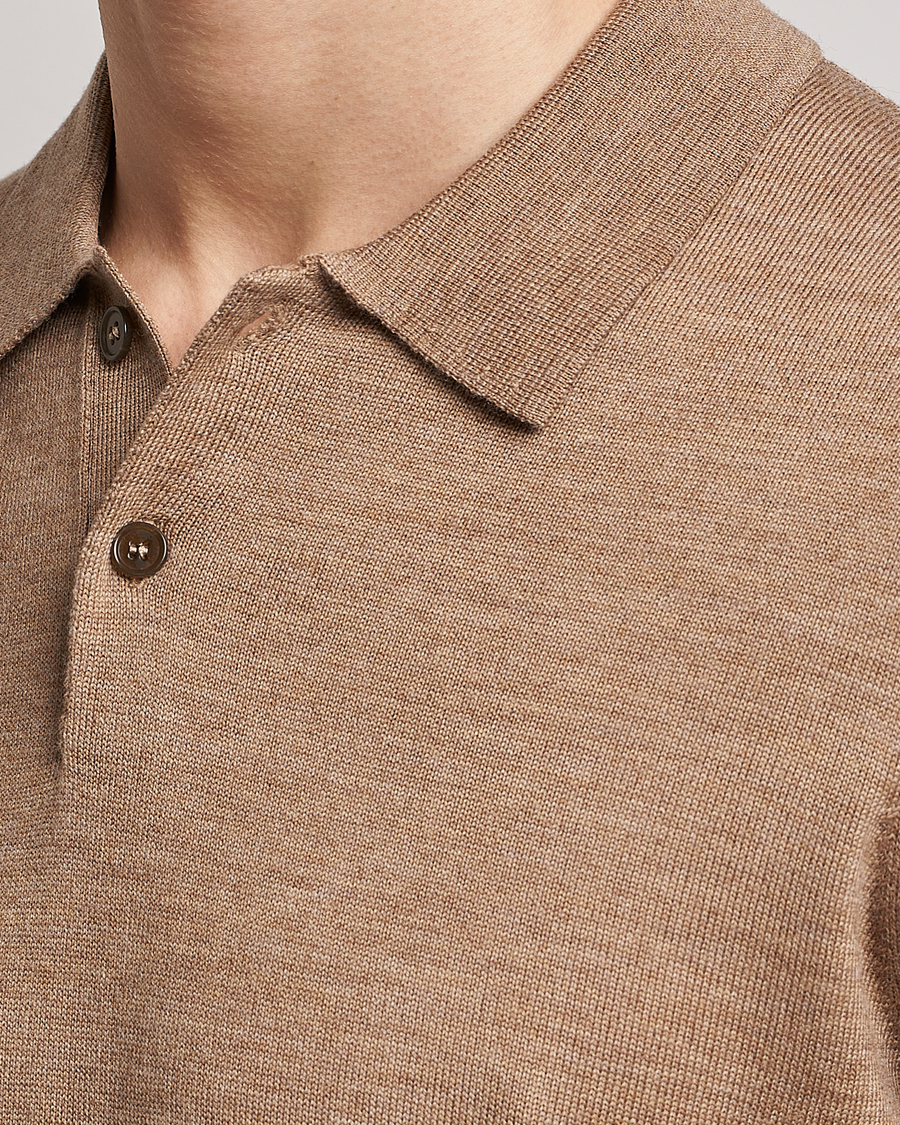 Homme | Pulls Et Tricots | Morris | Merino Knitted Polo Khaki