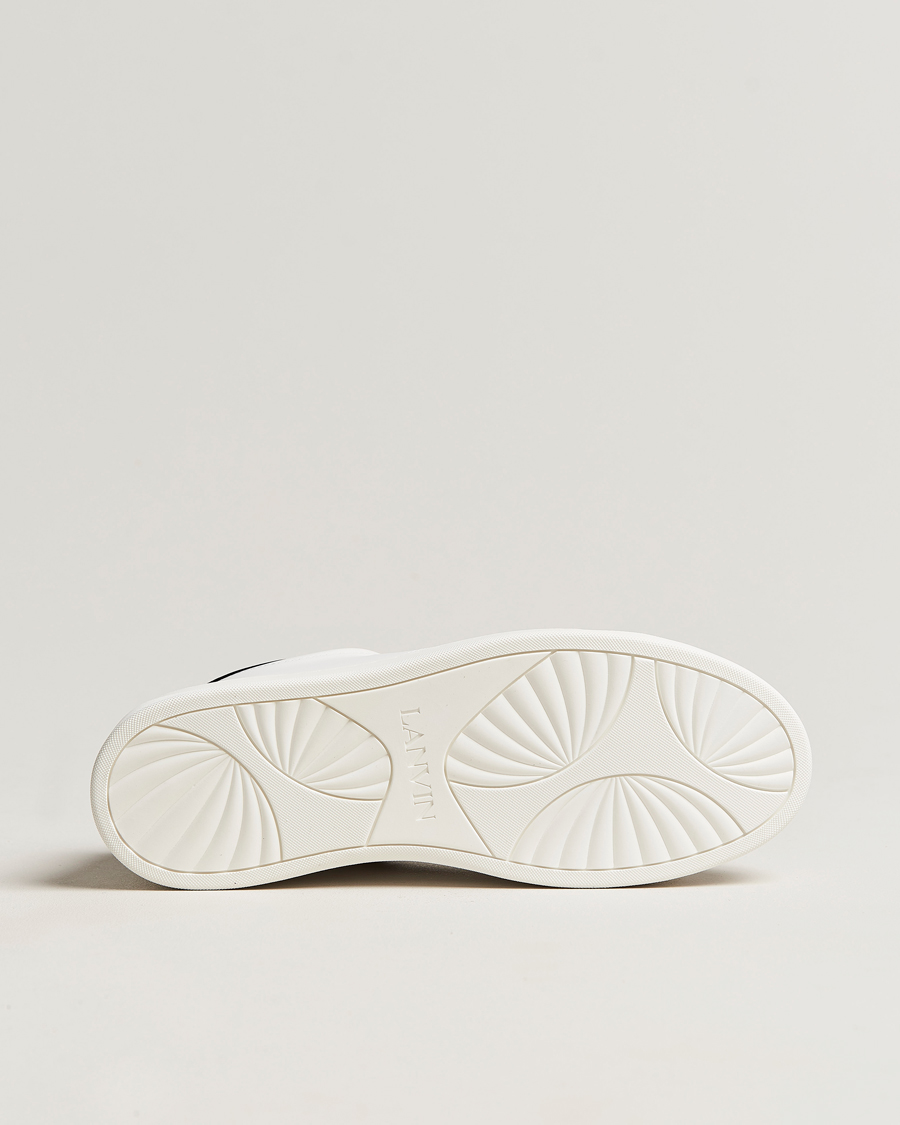Homme | Lanvin DBB0 Plain Sneaker White/Black | Lanvin | DBB0 Plain Sneaker White/Black