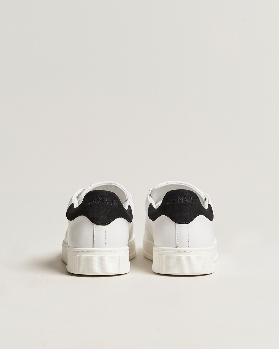 Homme | Lanvin DBB0 Plain Sneaker White/Black | Lanvin | DBB0 Plain Sneaker White/Black
