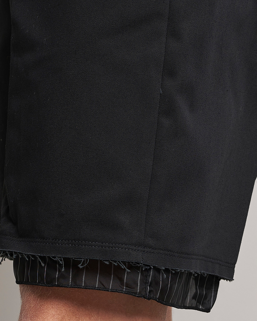Homme | Shorts | Lanvin | Raw Edge Tailored Shorts Black