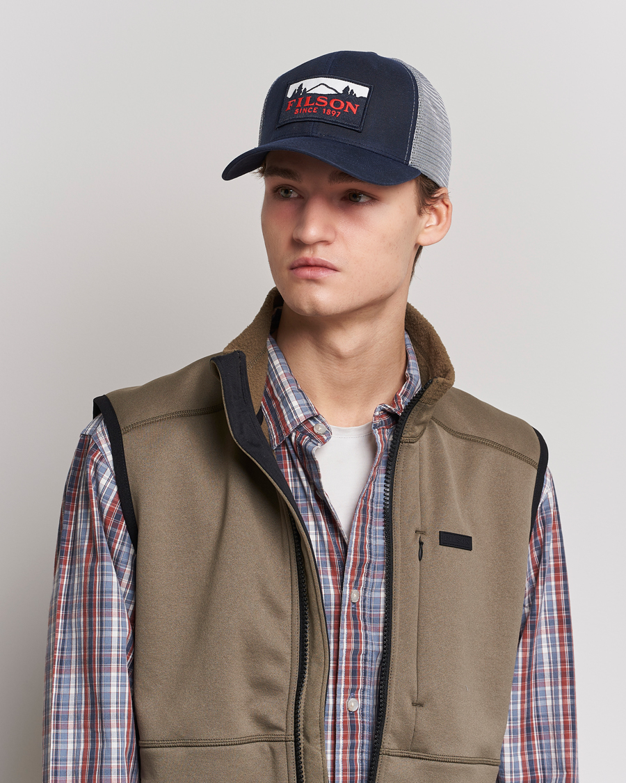 Homme | Filson Mesh Logger Cap Navy | Filson | Mesh Logger Cap Navy
