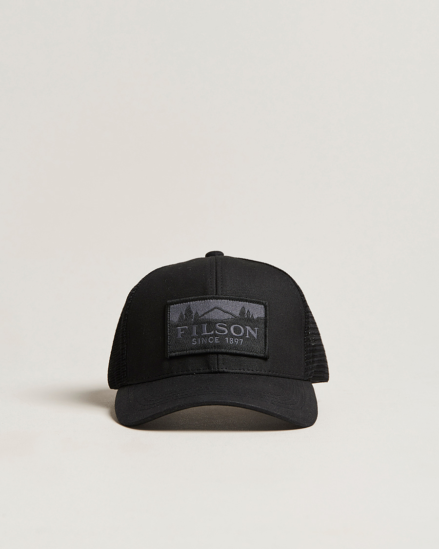Homme | Filson Logger Mesh Cap Black | Filson | Logger Mesh Cap Black