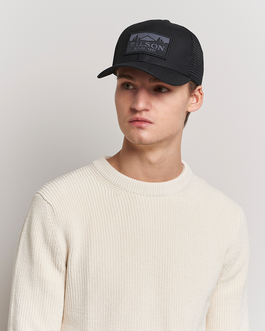 Homme | Bobs Et Casquettes | Filson | Logger Mesh Cap Black