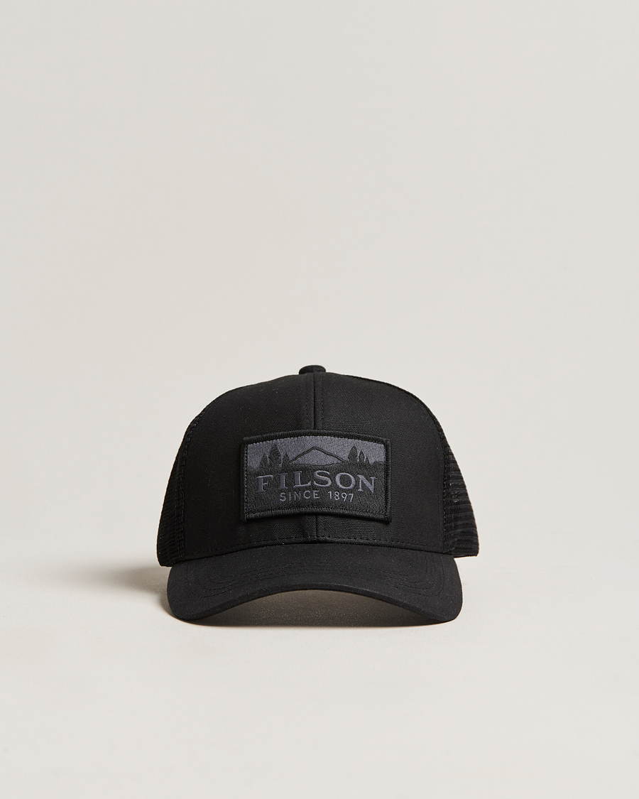 Homme | Filson Logger Mesh Cap Black | Filson | Logger Mesh Cap Black