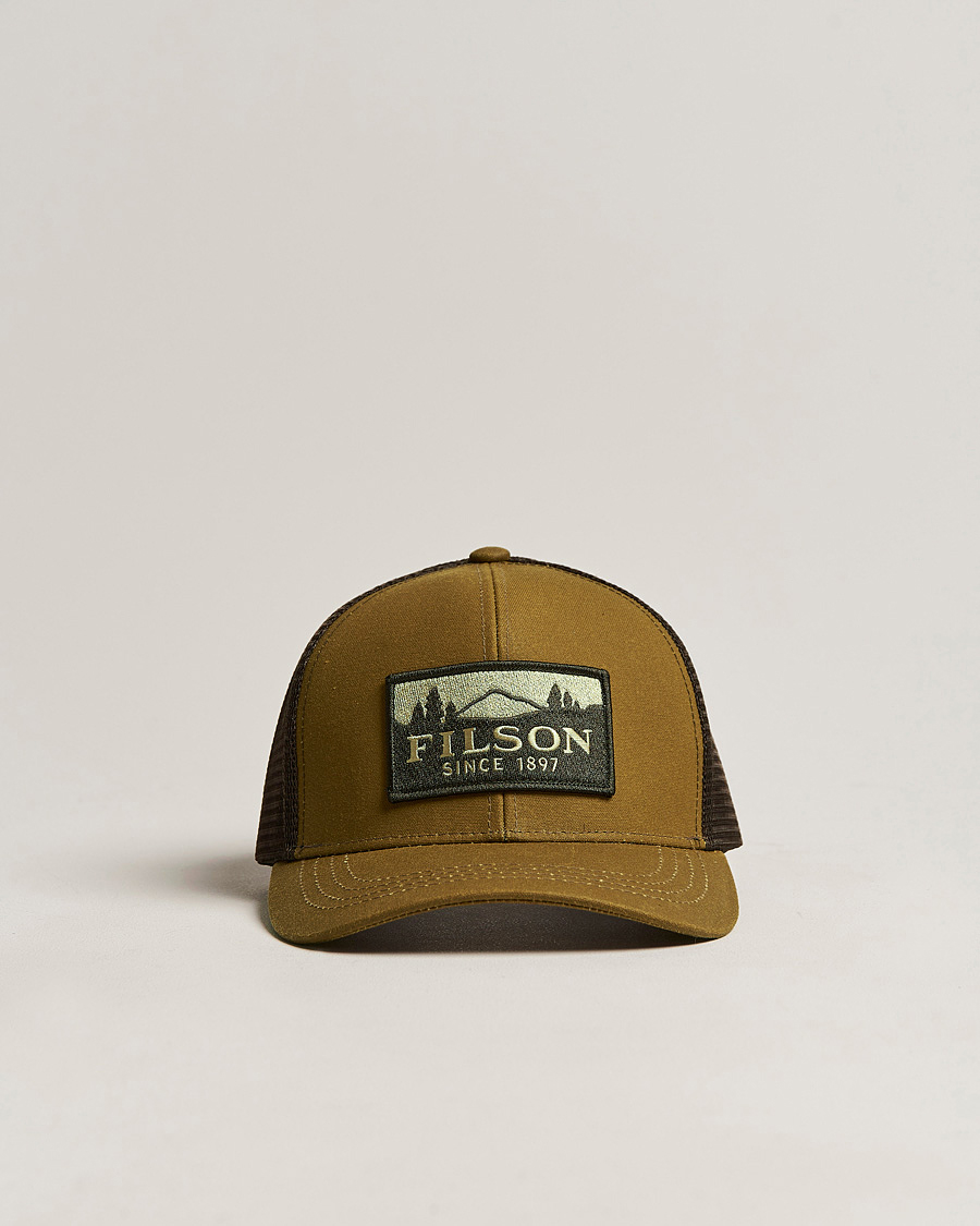 Homme | Filson Logger Mesh Cap Dark Tan | Filson | Logger Mesh Cap Dark Tan