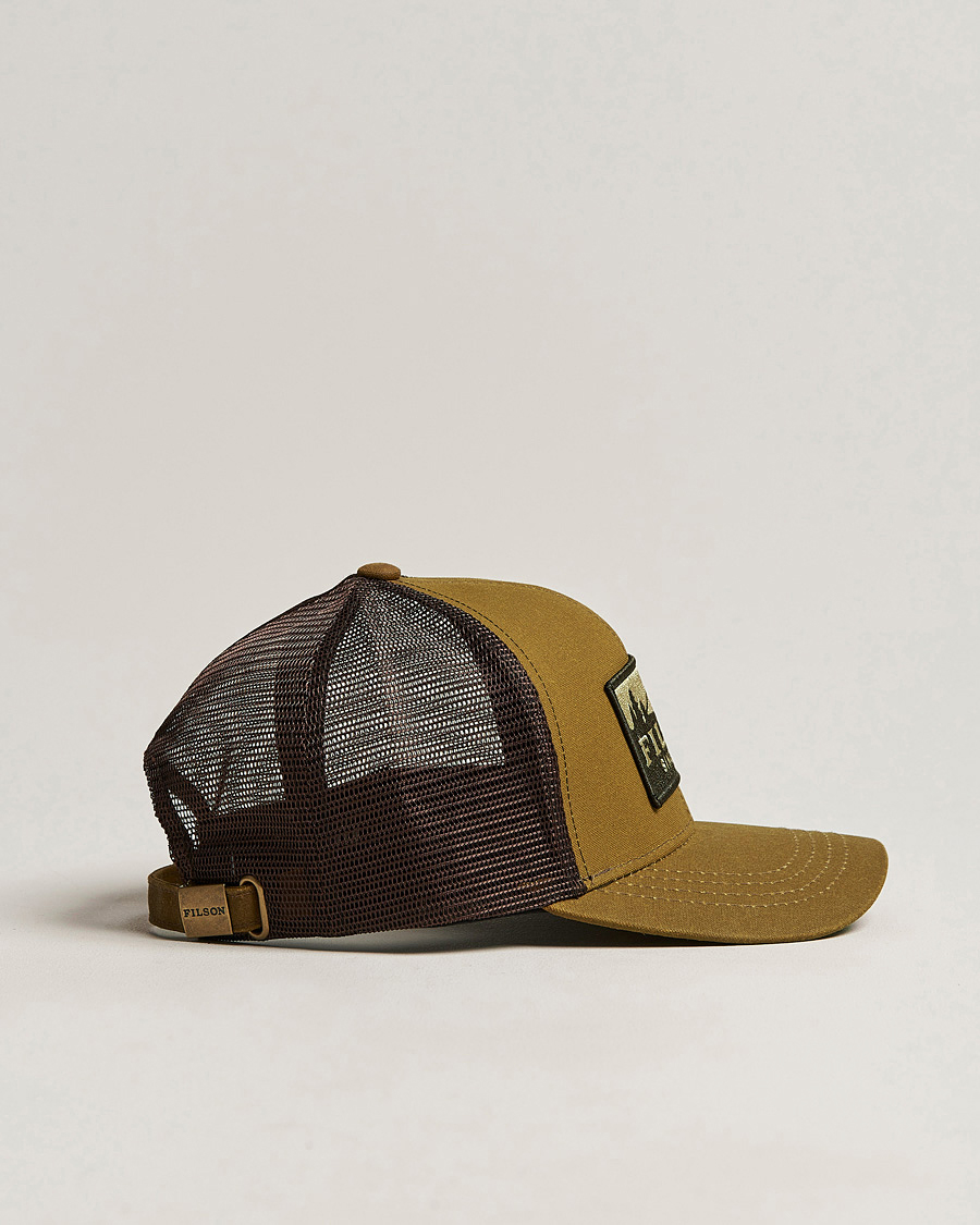Homme | Filson Logger Mesh Cap Dark Tan | Filson | Logger Mesh Cap Dark Tan