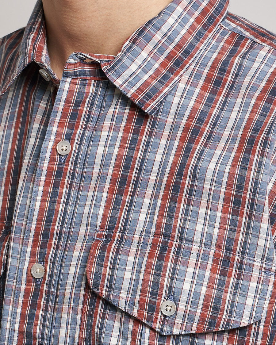 Homme | Chemises | Filson | Washed Feather Cloth Shirt Navy/Iron/Ivory