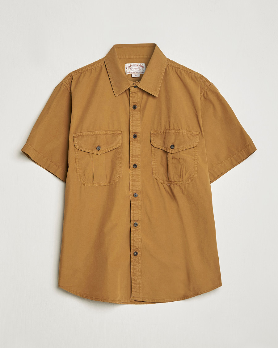 Homme | Chemises | Filson | Washed Feather Cloth Short Sleeve Shirt Gold Ochre