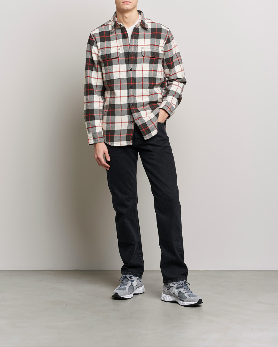 Homme | Chemises | Filson | Vintage Flannel Work Shirt Natural/Charcoal