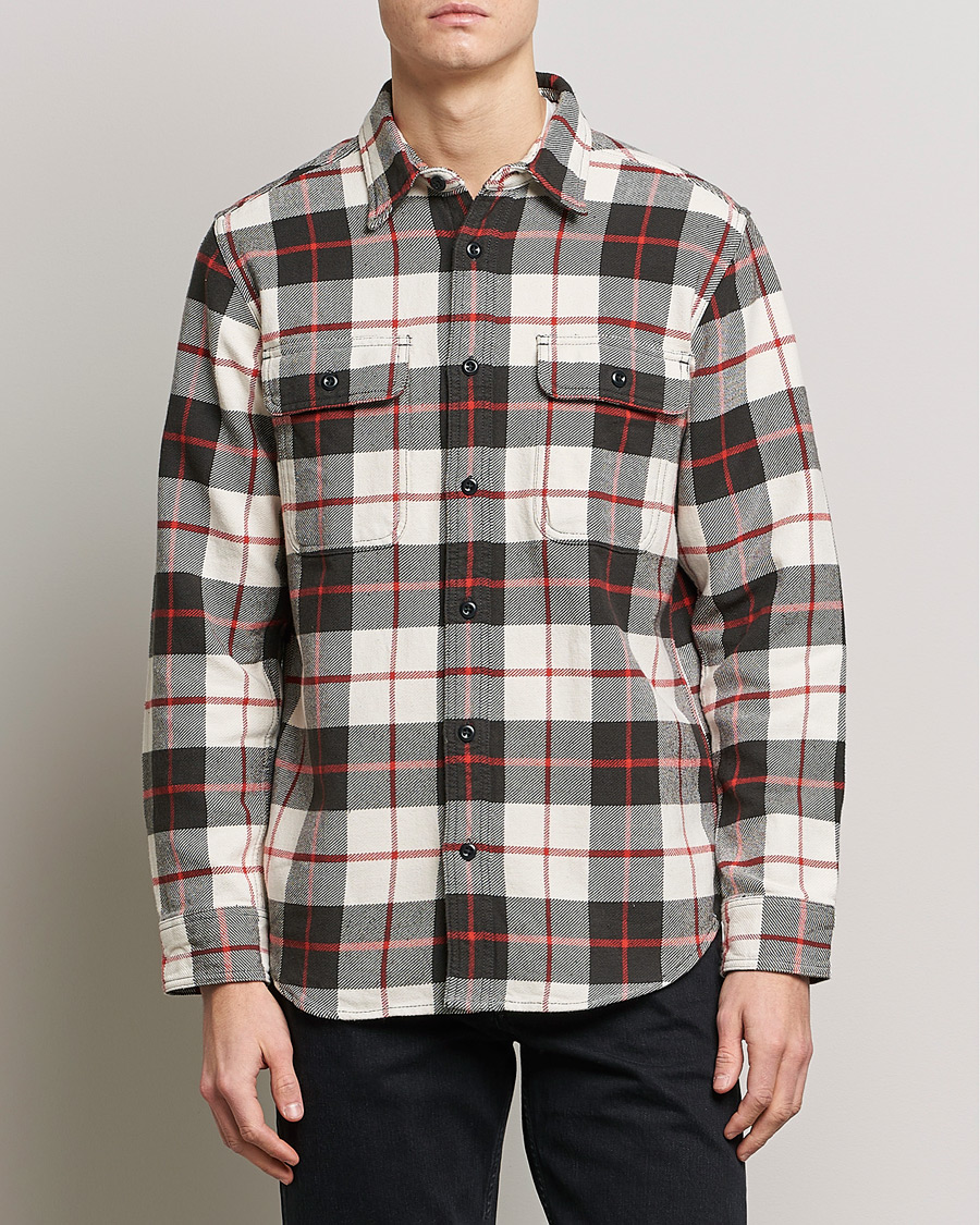 Homme | Chemises | Filson | Vintage Flannel Work Shirt Natural/Charcoal