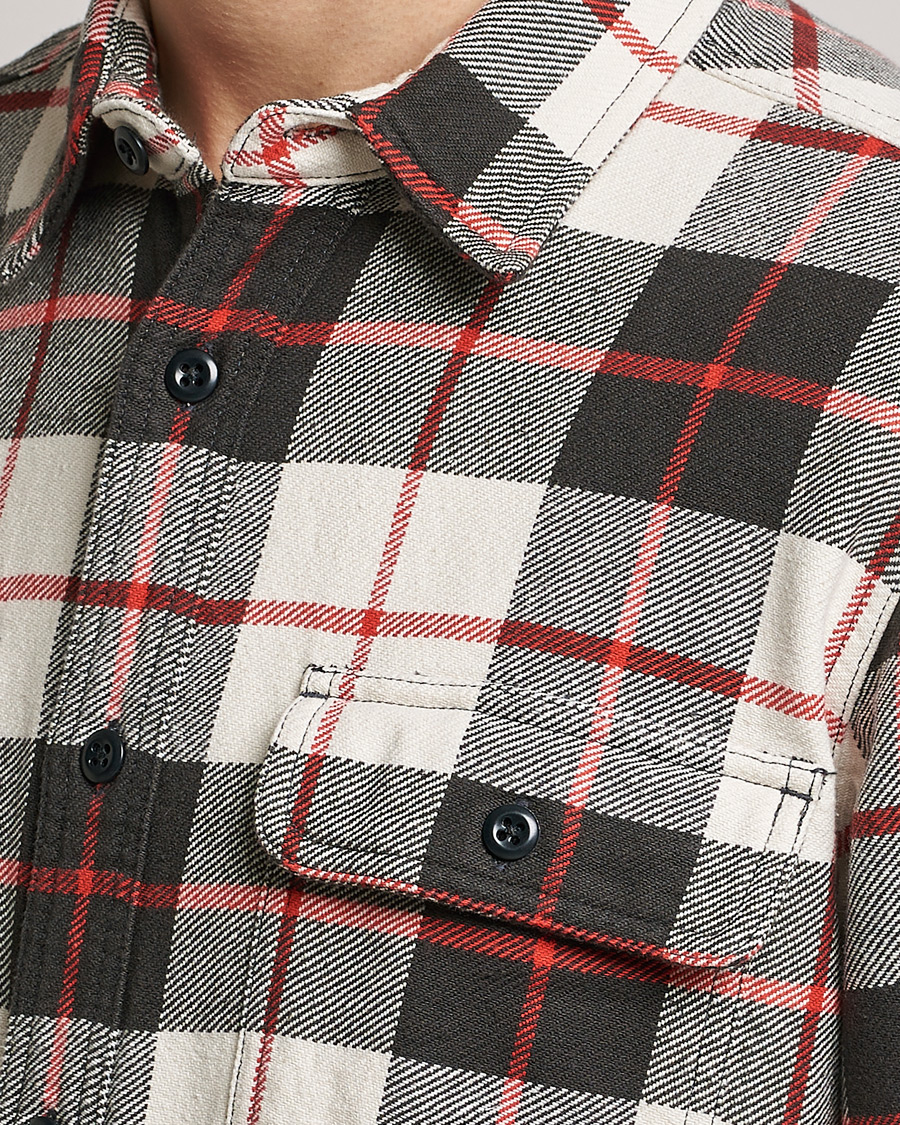 Homme | Chemises | Filson | Vintage Flannel Work Shirt Natural/Charcoal