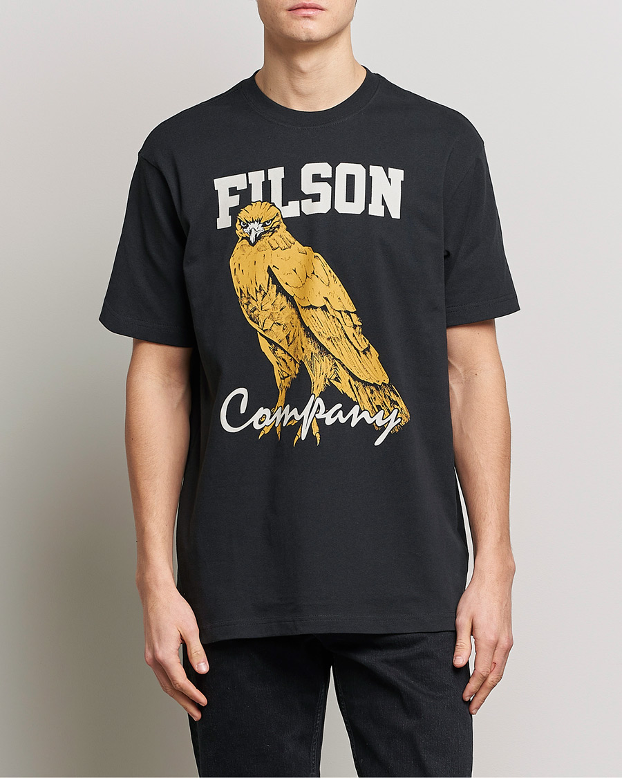 Homme | T-Shirts Noirs | Filson | Pioneer Graphic T-Shirt Black