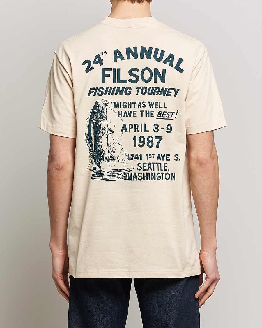 Homme | T-shirts | Filson | Pioneer Graphic T-Shirt Stone