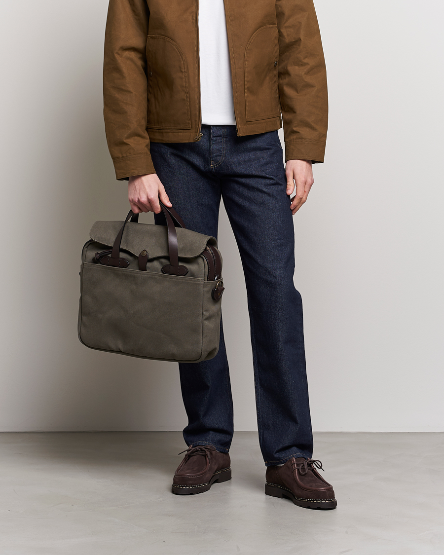 Homme | Filson Original Briefcase Otter Green | Filson | Original Briefcase Otter Green