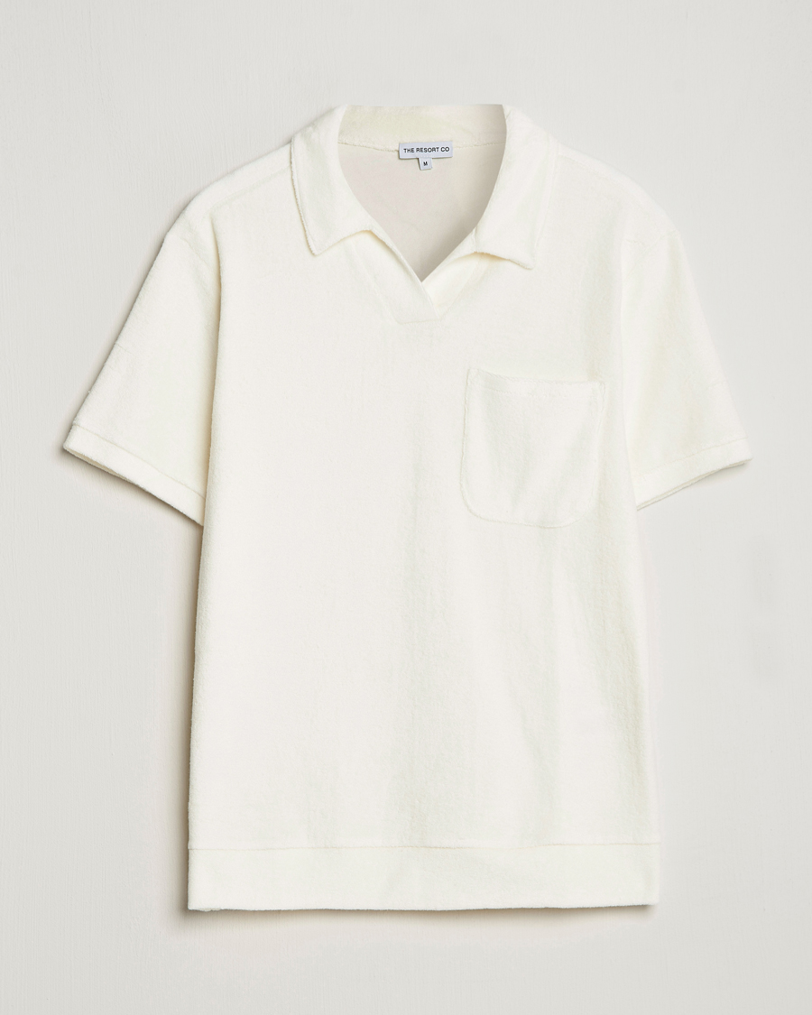 Homme | Polos | The Resort Co | Terry Polo Shirt White