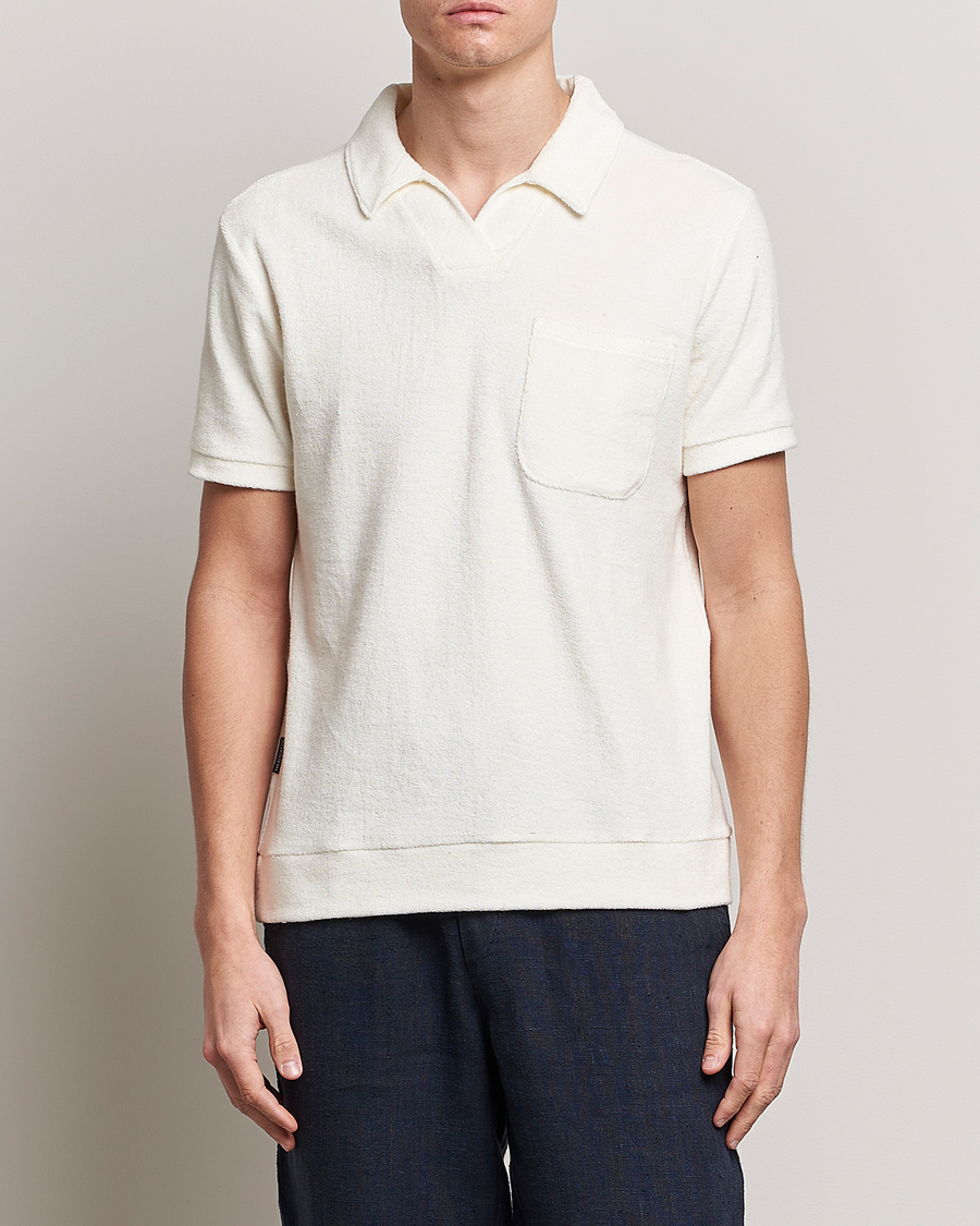 Homme | Polos | The Resort Co | Terry Polo Shirt White