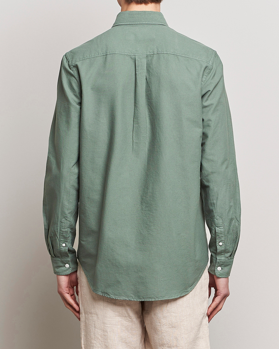 Homme | Chemises | A Day's March | Moorgate Dyed Oxford Shirt Dusty Green
