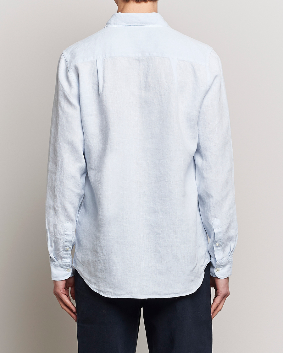 Homme | Chemises | A Day's March | Abu Linen Shirt Light Blue