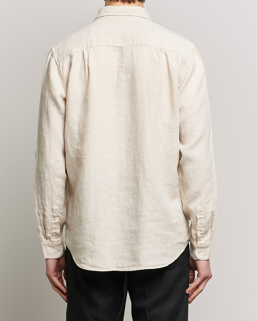 Homme | Chemises | A Day's March | Abu Linen Shirt Sand