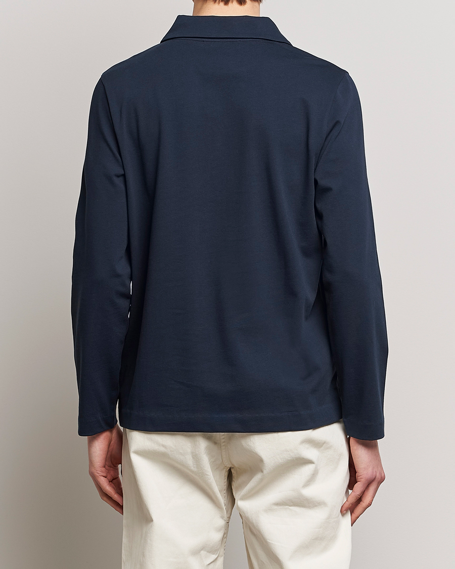 Homme | Pulls Et Tricots | A Day's March | Branford Long Sleeve Jersey Polo Navy