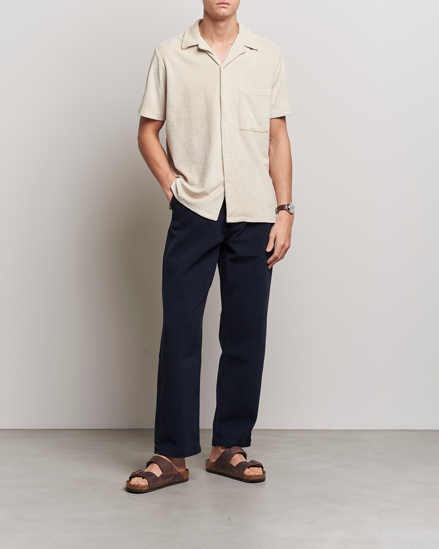 Homme | Chemises | A Day's March | Yamu Short Sleeve Terry Shirt Desert