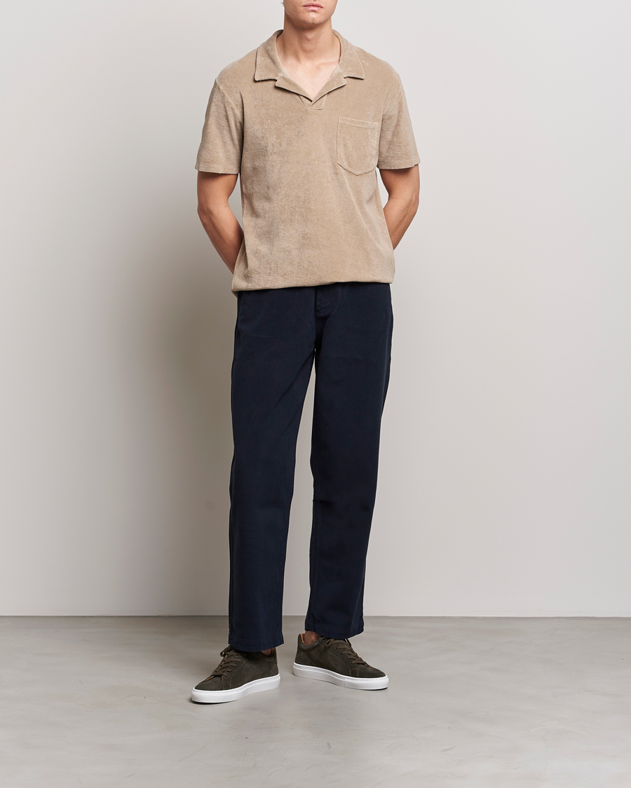 Homme | Polos | A Day's March | Terry Polo Khaki