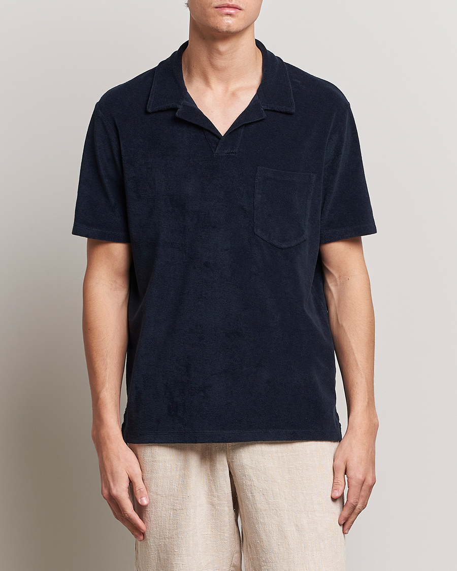 Homme | Polos | A Day's March | Terry Polo Navy