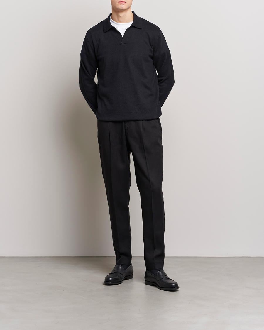 Homme | Pantalons | A Day's March | Smart Trouser Tencel Black