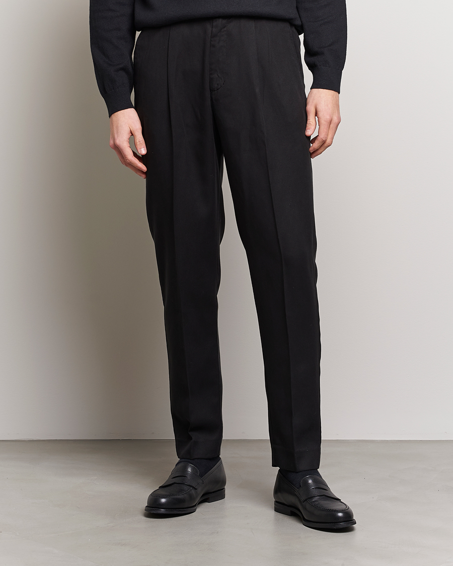 Homme | Pantalons | A Day's March | Smart Trouser Tencel Black