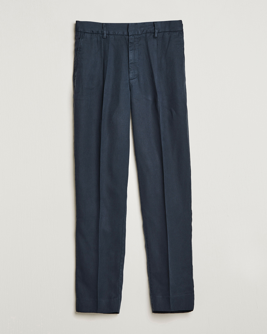 Homme | Pantalons | A Day's March | Smart Trouser Tencel Navy