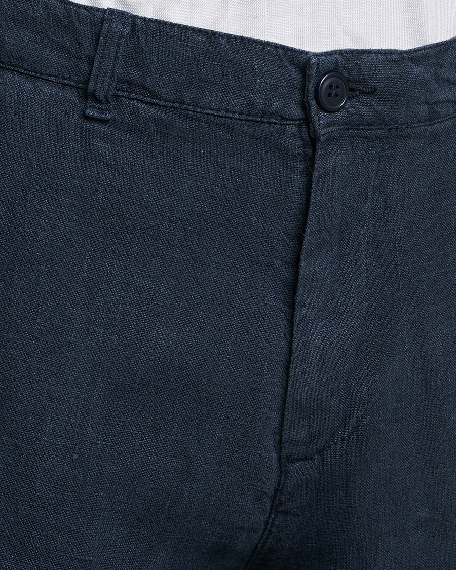 Homme | Pantalons | A Day's March | Madu Linen Trouser Navy
